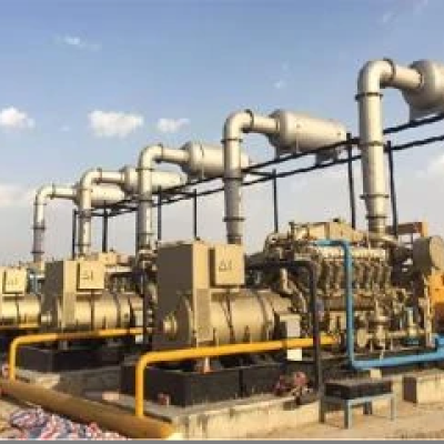 India Grupos electrógenos de gas natural de 5 × 1000kW y 4 juegos de compresores impulsados ​​​​por gas Eng