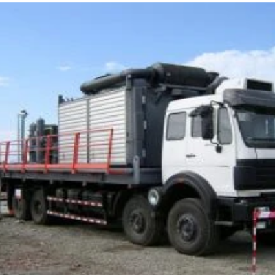 Compresor de elevación de gas móvil montado en un vehículo de 330kW impulsado por un motor diesel en Beijing, China